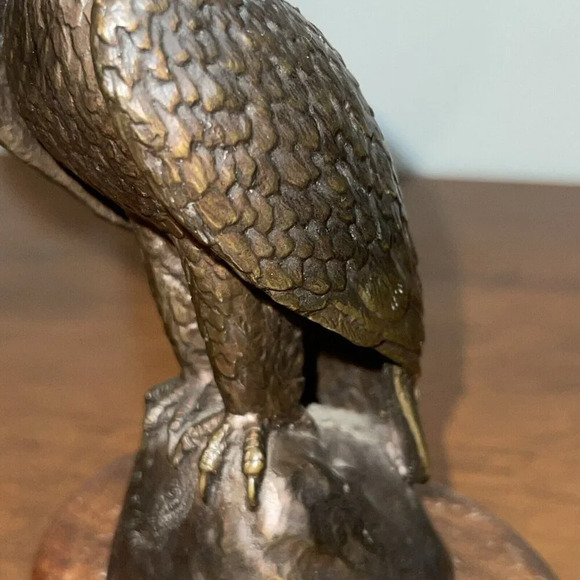 Wah Ming Chang listed Hawaii CA (1917-2003) Bronze Modernist American Eagle - Picture 6 of 12